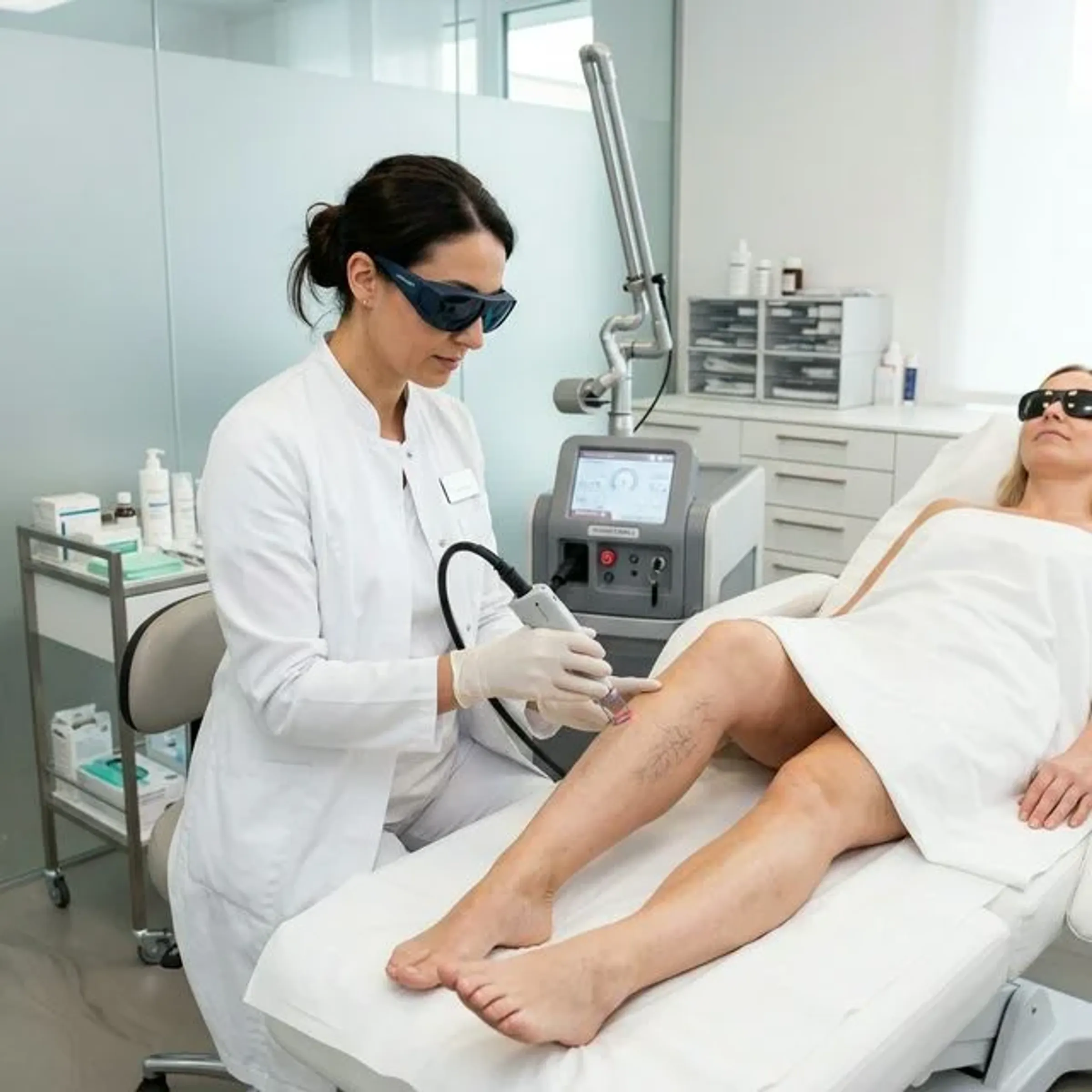 Besenreiser entfernen mit Laser und Verödung – Phlebologische Behandlung in der Bodensee Laserklinik