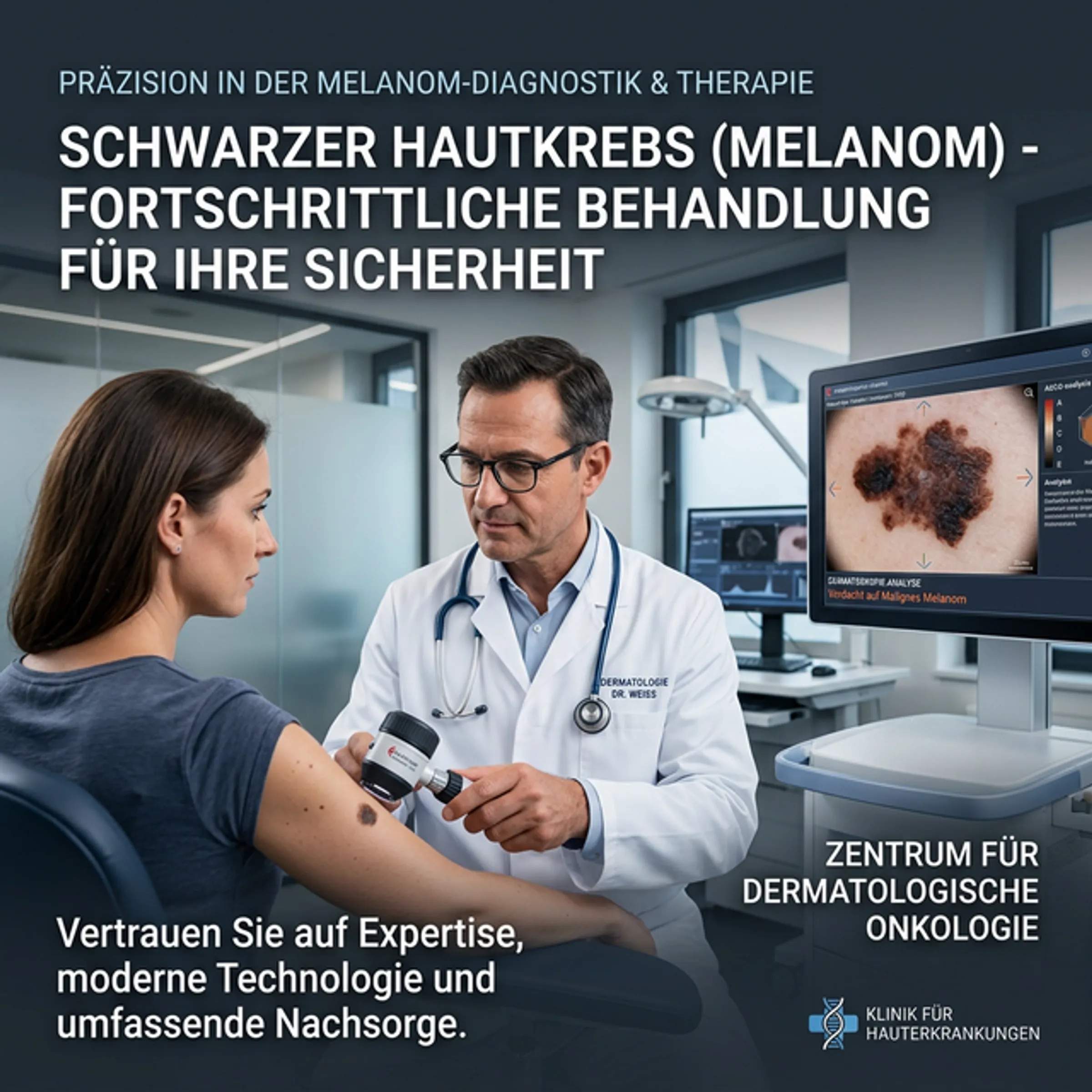 Früherkennung von schwarzem Hautkrebs in der Bodensee Laserklinik